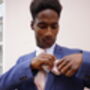 Mens Soft Pink Floral Pocket Square, thumbnail 6 of 12