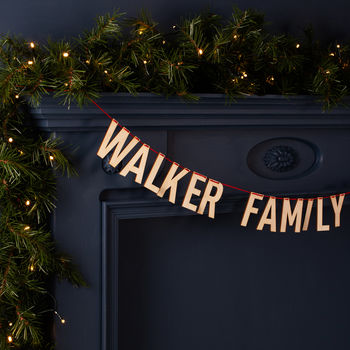 Personalised Christmas Family Garland, 3 of 5
