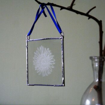 Sunflower Glass Hanging Decoration, 2 of 10