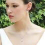 Belmont Rhodium. Gold Or Rose Gold Plated Drop Pendant, thumbnail 5 of 11