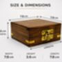 Vintage Brass Compass With Wooden Box And Engraved Quote, thumbnail 7 of 12