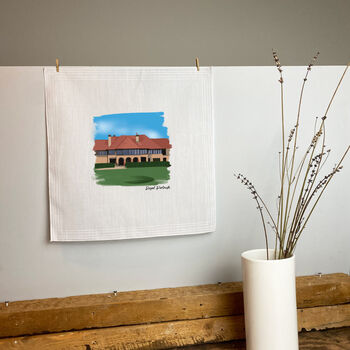 Set Of Four Handkerchiefs With British Golf Courses, 4 of 8