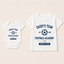 Personalised Daddy And Child Football Matching T Shirts, thumbnail 3 of 8