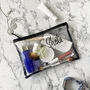 Personalised Birth Flower Clear Makeup Bag, thumbnail 5 of 8