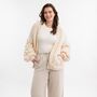 Easy Bubble Stitch Cardigan Knitting Kit, thumbnail 3 of 12