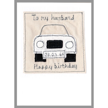 Personalised Car 40th Birthday Card For Him, 3 of 12