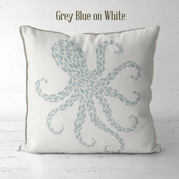 Little Fish, Octopus Cushion, Multi Colours Available, 4 of 8