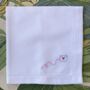 Embroidered Love Letter Napkin, thumbnail 2 of 5