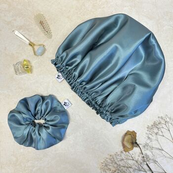 Silk Scrunchie And Bonnet Set Five Colours, 3 of 8