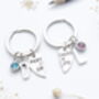 Partners In Crime Matching Personalised Keyrings, Best Friend Set, thumbnail 6 of 9