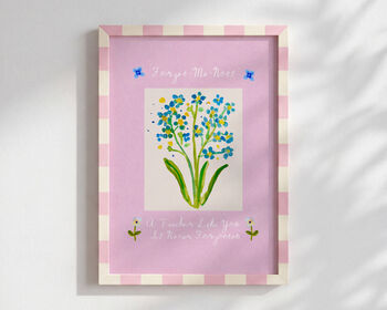A Teacher Like You Is Never Forgotten Gift Art Print, 3 of 5