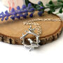 Sterling Silver Mini Robin Bird Nest Necklace, thumbnail 1 of 12