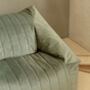 Olive Green Velvet Beanbag Chair, thumbnail 2 of 5