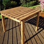 Small Wooden Garden Square Table, thumbnail 1 of 3