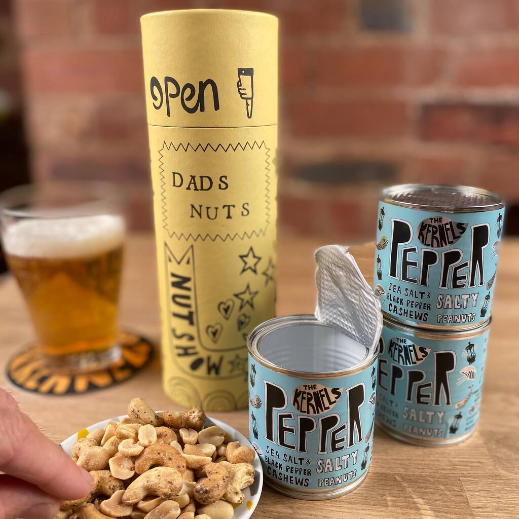 personalised nut selection gift tube by the kernels