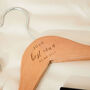 Personalised Best Man Wooden Hanger, thumbnail 3 of 4