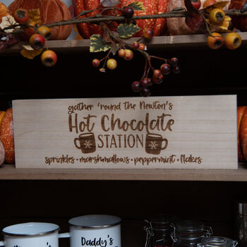 Personalised Hot Chocolate Station / Bar Sign, 4 of 4