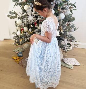 Aluna In Baby Blue ~ Flower Girl /Party Dress, 3 of 7