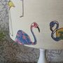 Flamingo Vintage Silk Sari Lampshade, thumbnail 5 of 5
