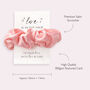 Valentine's Hair Scrunchie Gift Heart Cute Small Accessory Gift For Her, thumbnail 3 of 4