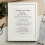 Personalised Ten Things I Love About Mummy Print, thumbnail 2 of 6