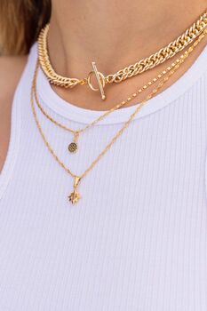 North Star Celestial Multi Strand Layering Necklace, 3 of 4
