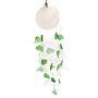 Shell And Glass Wind Chime Green And White, thumbnail 1 of 7