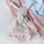Personalised Pink Bunny Rabbit Baby Comforter, thumbnail 4 of 12