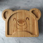 Personalised Bamboo Bear Baby Suction Bowl/Spoon, thumbnail 2 of 6