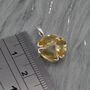 Citrine Silver Floral Pendant: November Birthstone, thumbnail 5 of 8