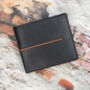 Personalised Mens Black And Tan Leather Wallet Rfid, thumbnail 1 of 5
