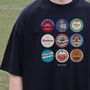 Aston Villa Football Beer Mats Oversized T Shirt, thumbnail 10 of 10