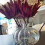 Small Ribbed Round Glass Vase, thumbnail 6 of 6