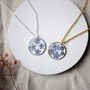 Forget Me Not Field Sterling Silver Or Gold Necklace, thumbnail 1 of 7