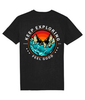 Keep Exploring Feel Good Unisex Graphic T Shirt, 9 of 12