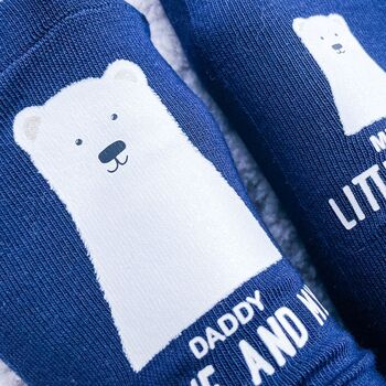 Personalised Colourful Polar Bear Socks, 2 of 3