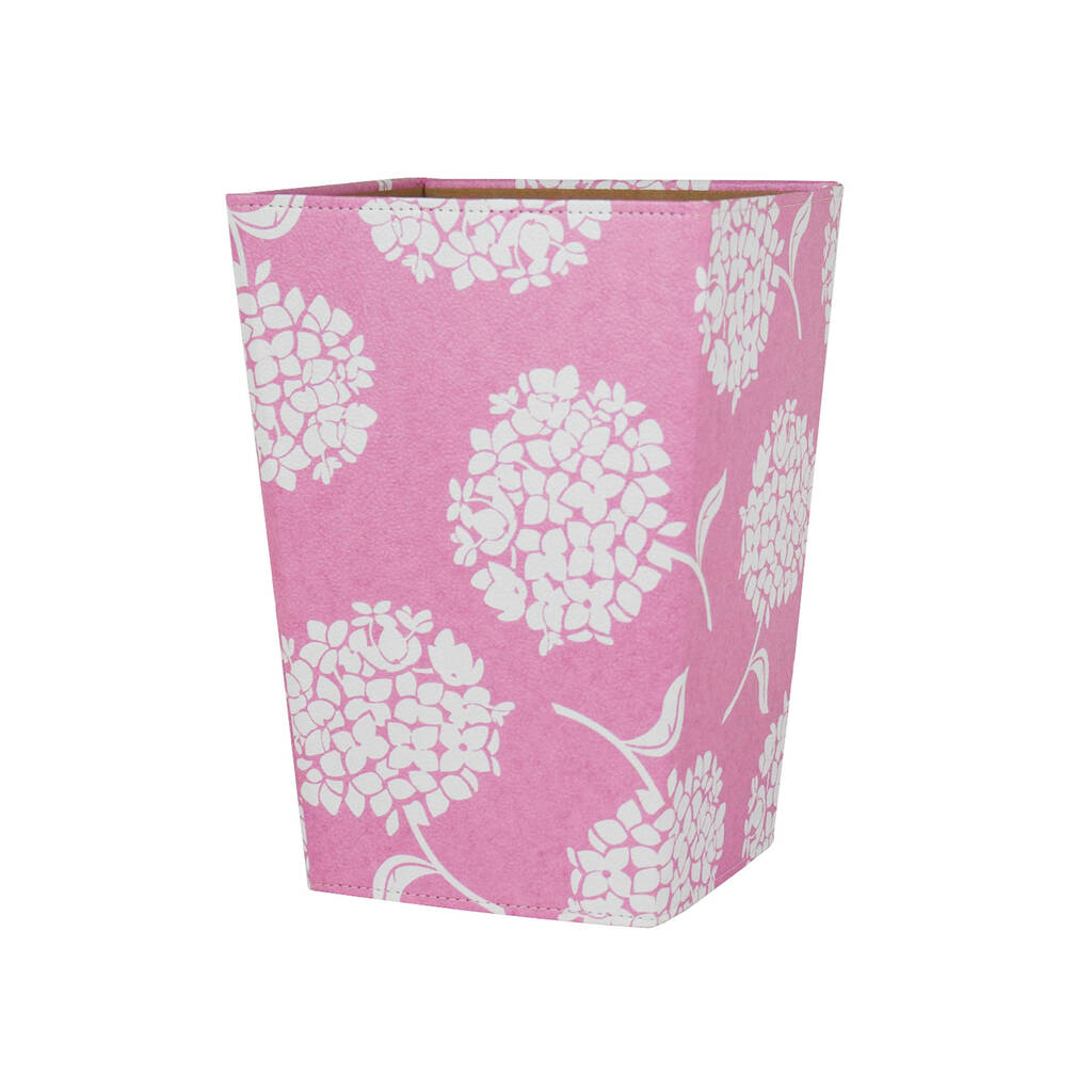 silhouette floral waste paper bin by heart & parcel