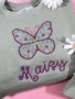 Butterfly Name Personalised Embroidered Sweatshirt, thumbnail 1 of 5