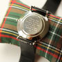 Men`s Personalised Watch With Black Mesh Strap, thumbnail 5 of 5
