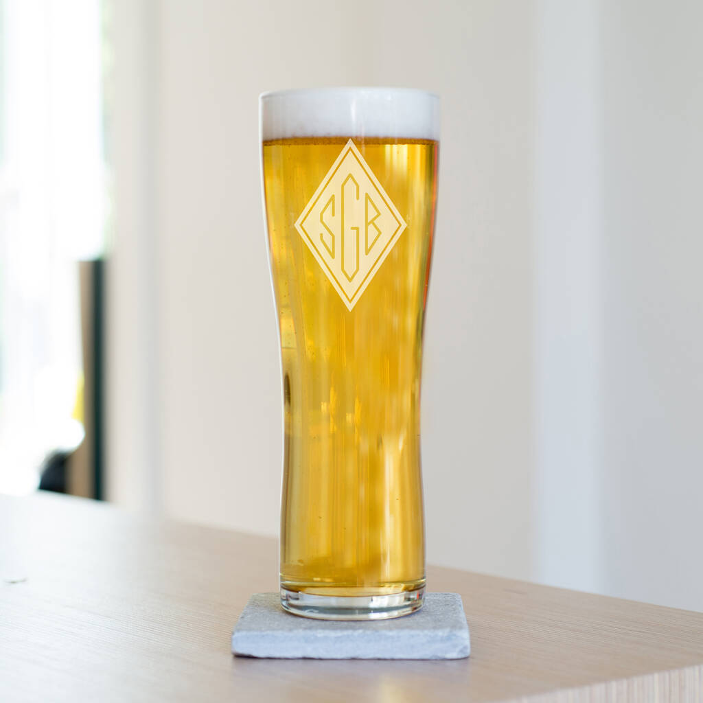 Monogrammed Pint Glass, 1 of 5