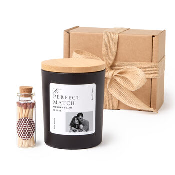Personalised Photo Engagement Candle Gift, 8 of 8