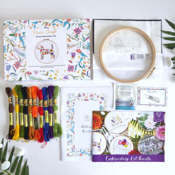 Floral Dog Embroidery Kit, 5 of 7