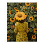 Shelter Of The Sunflowers Yellow Green Wall Art Print, thumbnail 6 of 6
