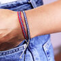 Unisex Braided Rope Adjustable Wristband Bracelet, thumbnail 2 of 7