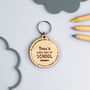 First Day At School Personalised Wooden Bag Tag, thumbnail 1 of 7