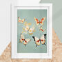 Butterfly Still Life Nature Inspired Wall Art Print, thumbnail 1 of 4