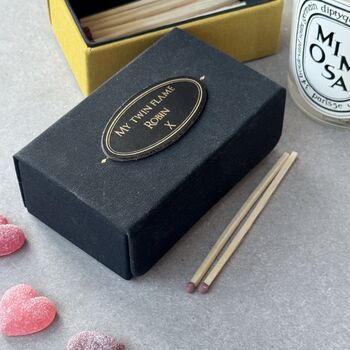 Personalised Refillable Matchbox Classic Font, 4 of 10