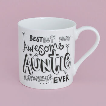 'Awesome' Auntie Bone China Mug, 2 of 5