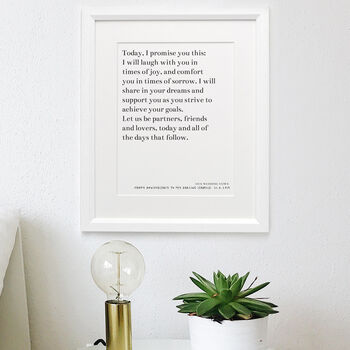 Favourite Words Or Vows Print, 2 of 4