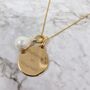 18k Gold Vermeil Plated Personalised Pearl Necklace, thumbnail 2 of 6